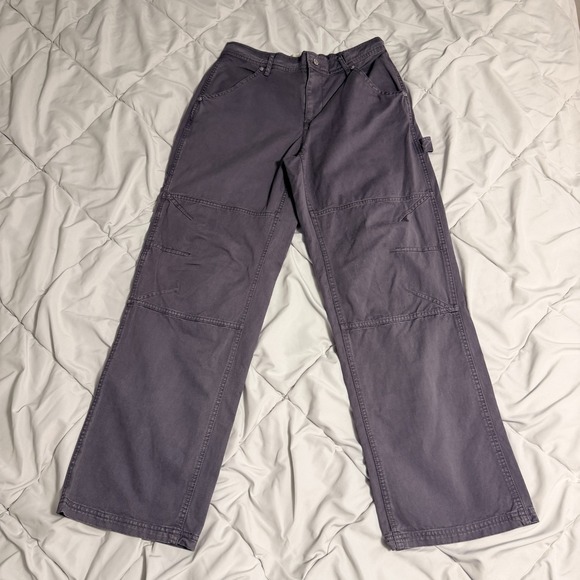 BDG Pants - BDG Utility Pants Womens‎ Size 4 Gray Wide Leg Carpenter Workwear